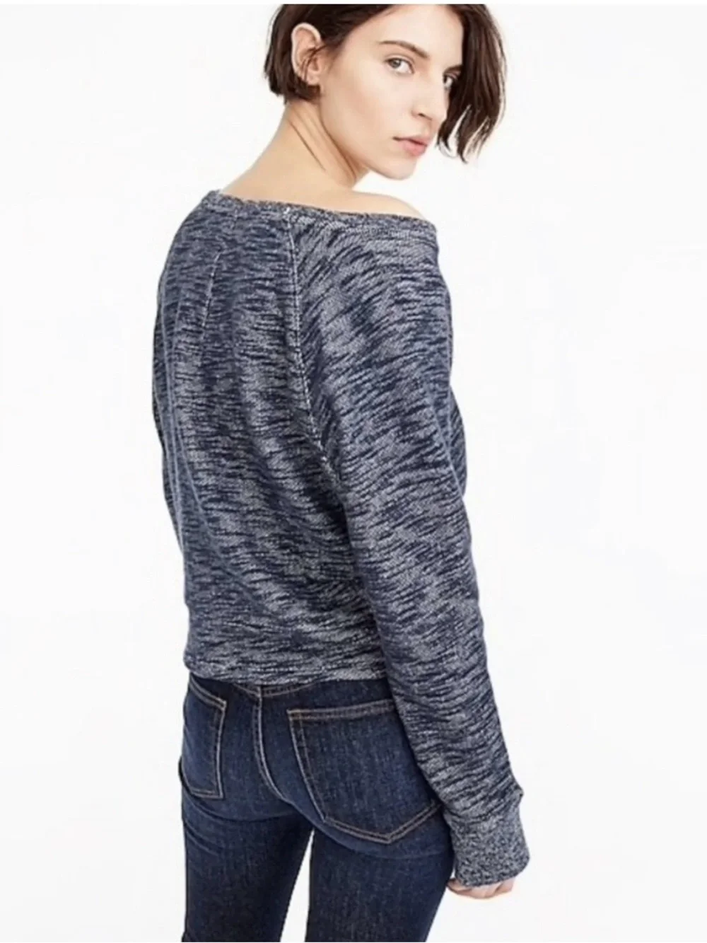 J. Crew Twisted Front Sweatshirt Top Size Small/Medium